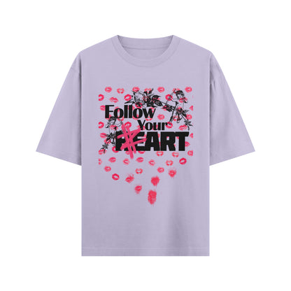 Follow your Heart Oversized Tee