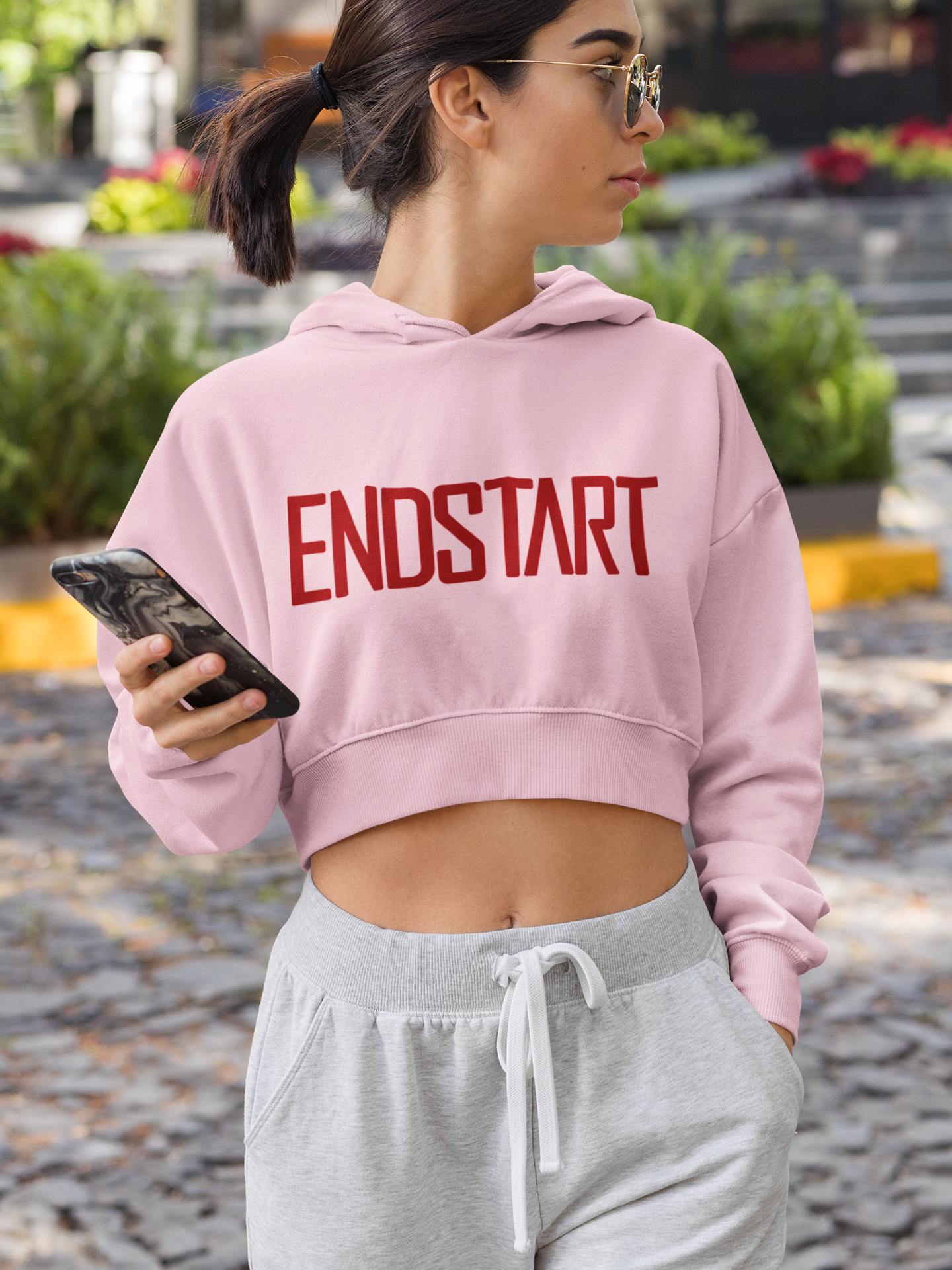 Women's ENDSTART Cropped Hoodie