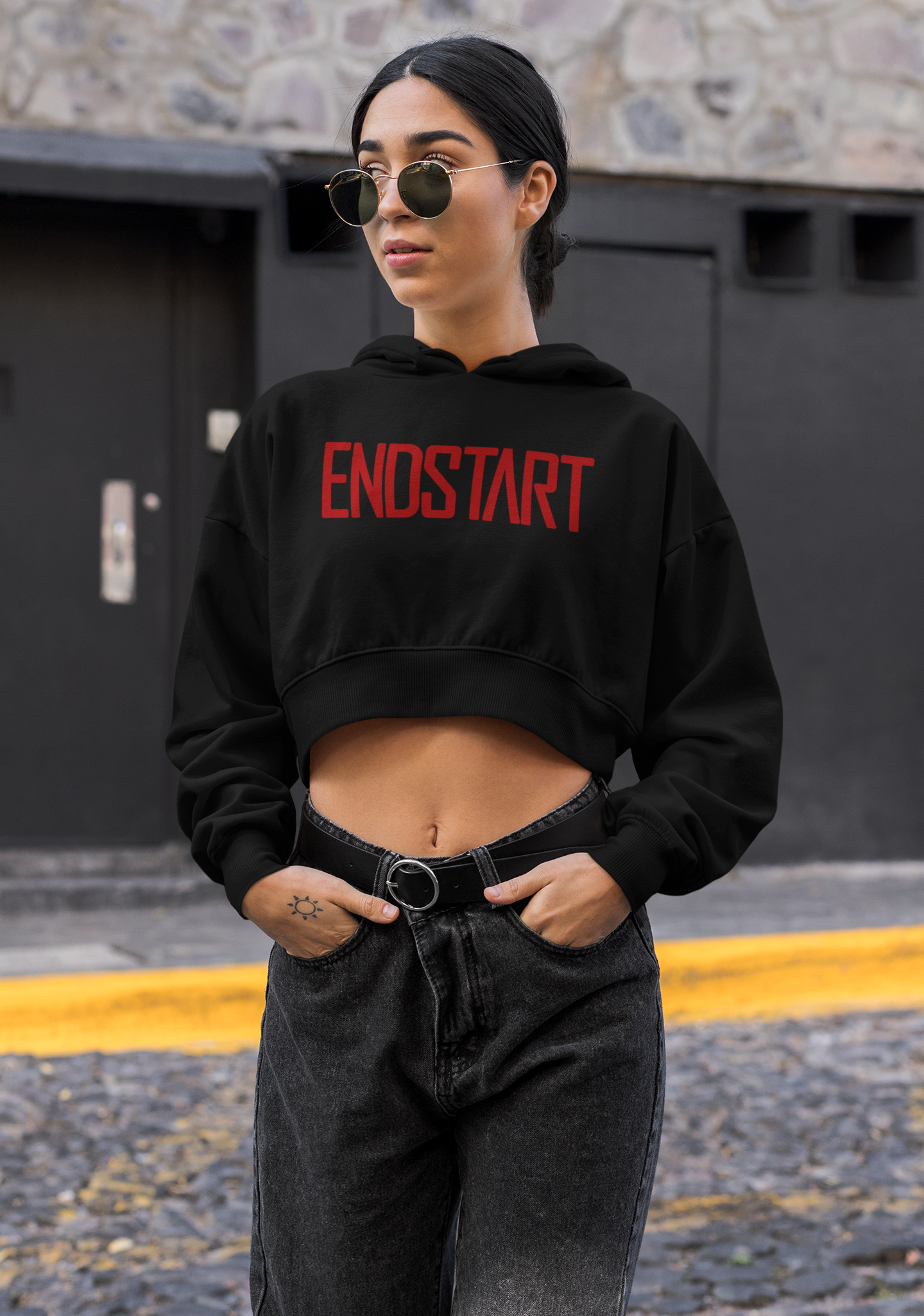 Women's ENDSTART Cropped Hoodie